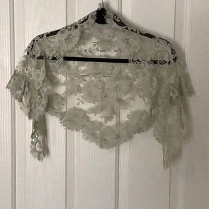 Vintage lace wrap